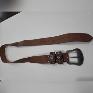 ASOS Brown Leather Belt Womens Sz.L